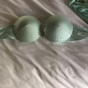 Victoria’s Secret push up bikini w crystals top and bottom